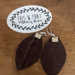 Handmade Leather Earrings